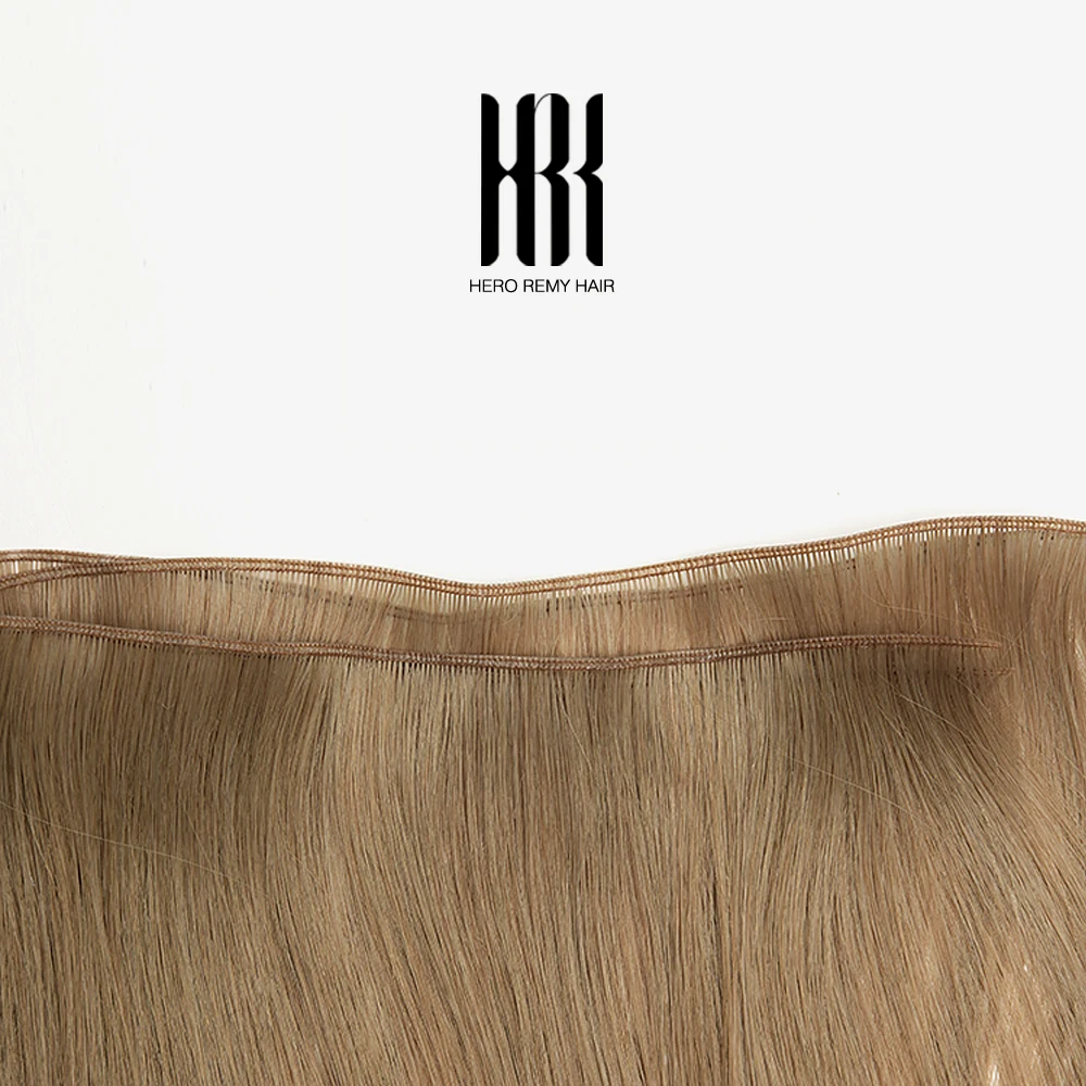 Фото Наращивание волос Genius Weft: 100% натуральные человеческие волосы Remy, прямые, бесшовные, невидимые пучки для женщин, 60 г/шт, 16-22 дюйма №1