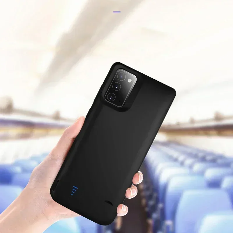 Фото Новые портативные чехлы-зарядки для Samsung Galaxy Note 20, Note 20 Ultra, USB-чехол-аккумулятор для Note 10, 10 Pro №4