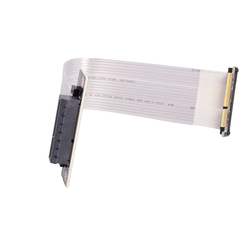 Кабель-удлинитель ADT-Link K22SL-TL PCIe 4.0 X4-X4 для сетевых устройств, NVMe SSD и USB-адаптеров, 90180 градусов ° Прямоугольный треугольник (art.: 3920d97d2d36e) - 3920d97d2d36e