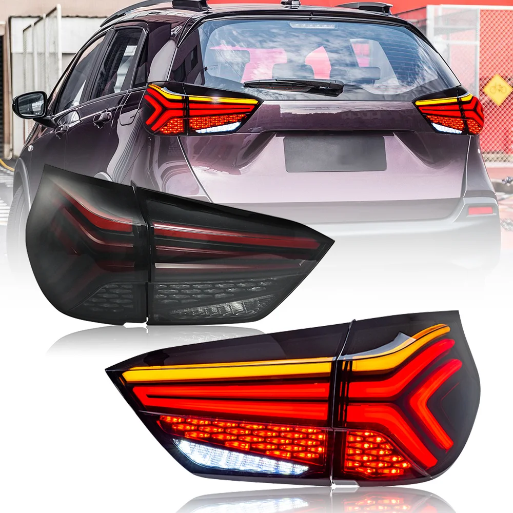 

Светодиодный льные светодиодные задние фонари для Honda Fit Jazz 2021, задние фонари в сборе, динамические последовательные Сигналы поворота, тормозные фонари заднего хода DRL