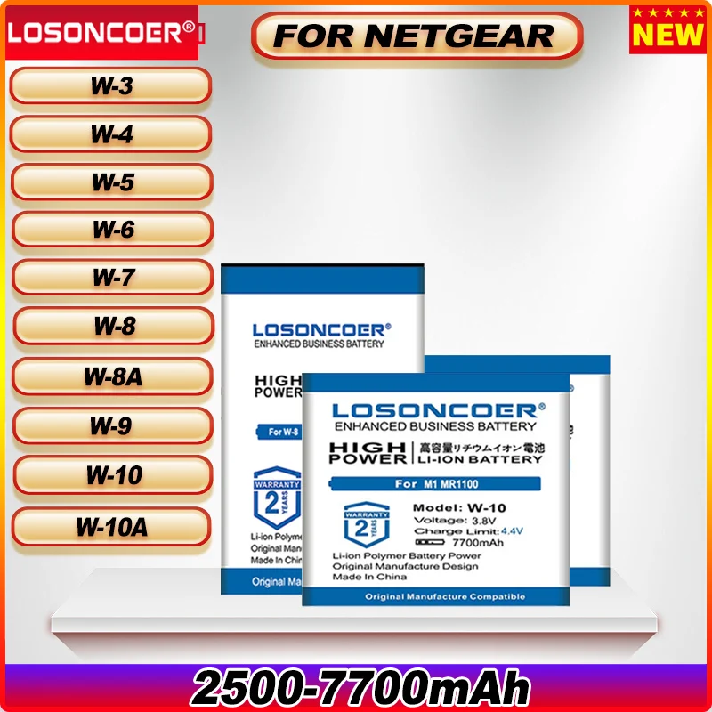 

2500-7700mAh For Netgear Sierra 770S 771S 790s 782S 781S 810S M1 760S 763S 1202395 5200077 AC810S AC815 AC791L 803S M1 Battery