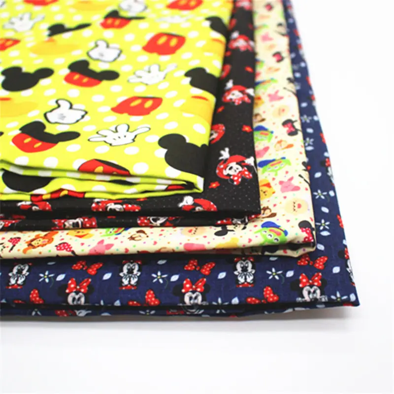 45*145 см мультяшный персонаж Минни Маус Полиэстер хлопчатобумажная ткань для