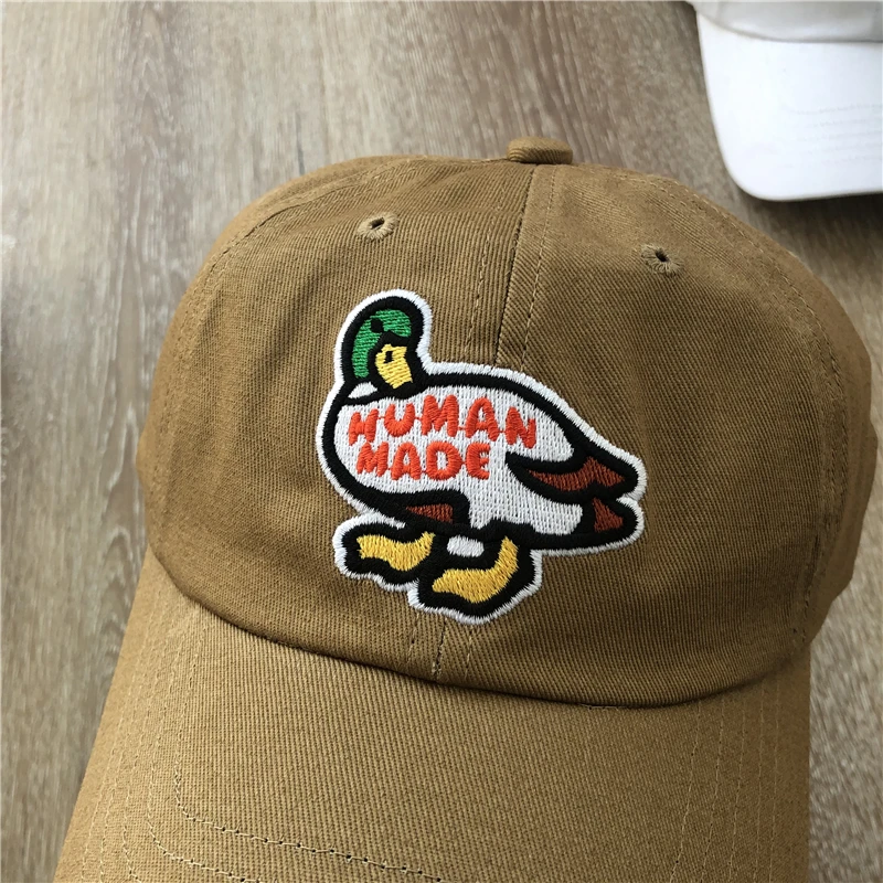 

New Human Made Duck Baseball Cap Men Women 1:1 High Quality Embroidered Logo Human Made Caps Inside Label Adjustable Buckle Hats