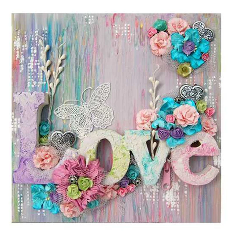 

Алмазная 5d-вышивка «цветочные буквы», полное покрытие, круглое украшение для творчества, вышивка крестиком, домашний декор