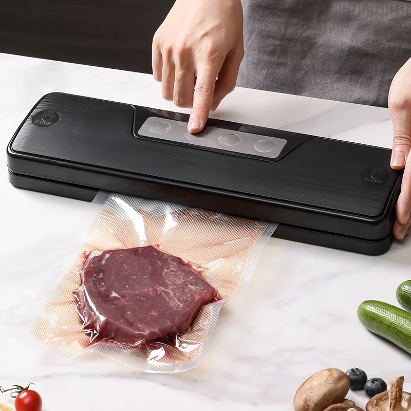 

Вакуумный упаковщик пищевых продуктов, 220 В/110 В, с 10 бесплатными вакуумными пакетами