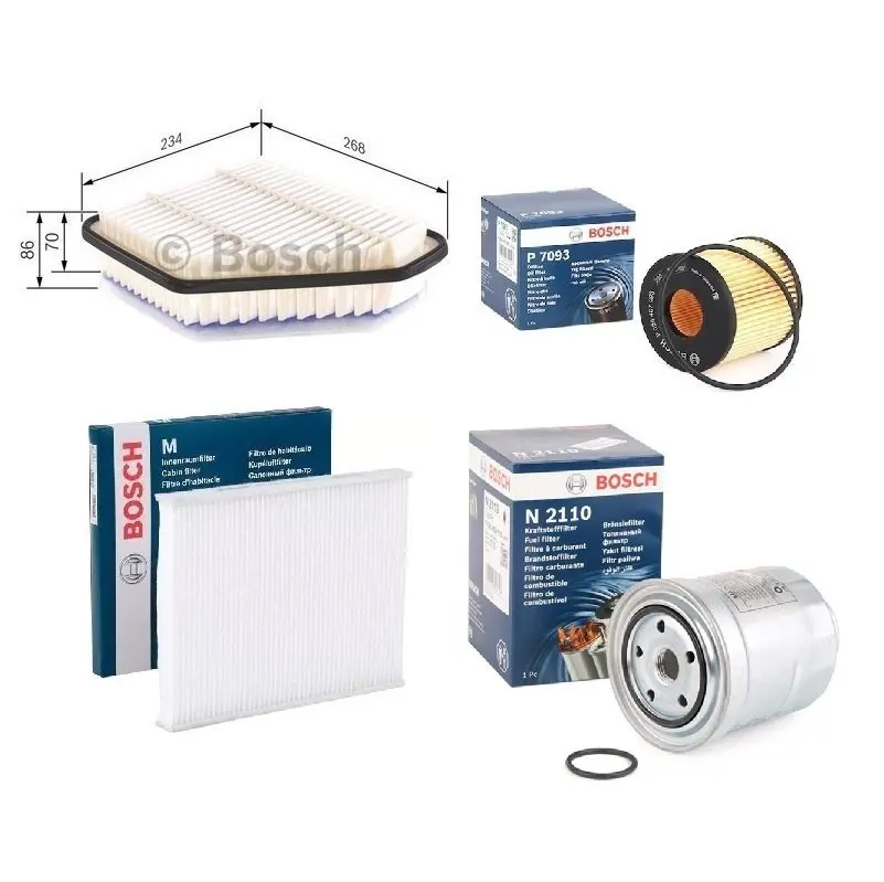 

Bosch Toyota Auris D4D filter set-