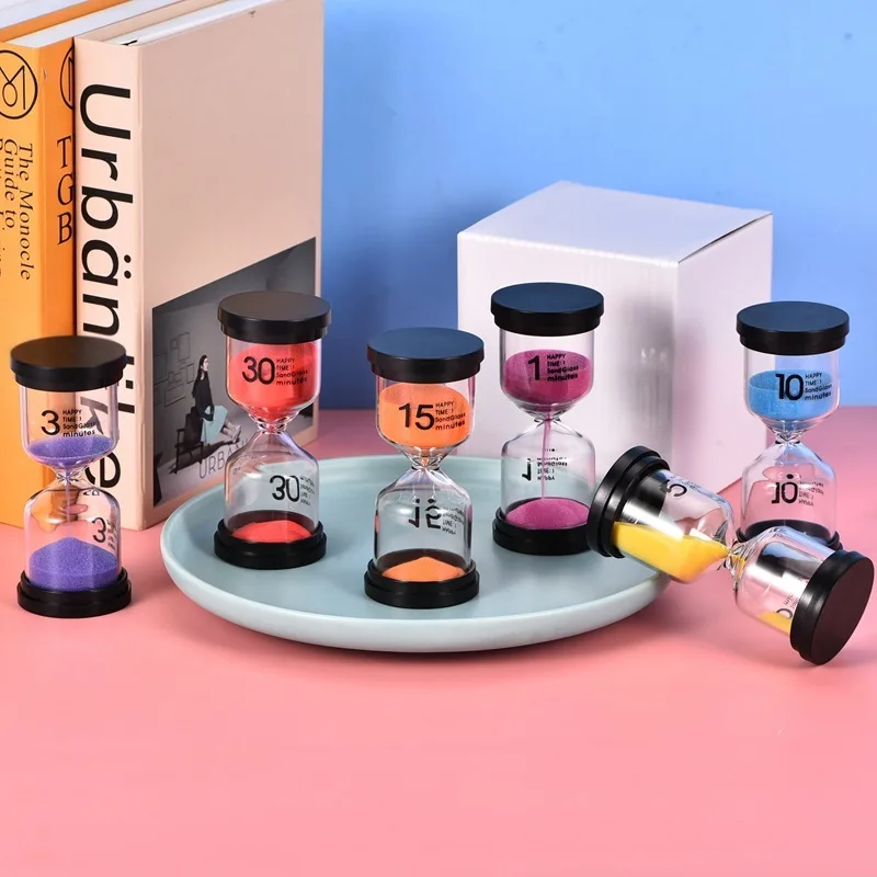 

1/3/5/10/15/20/30 Minutes Hourglass Sand Watch Sandglass Timer Watch Clock Home Decor For Children Kid Gift Room Desk Decoration