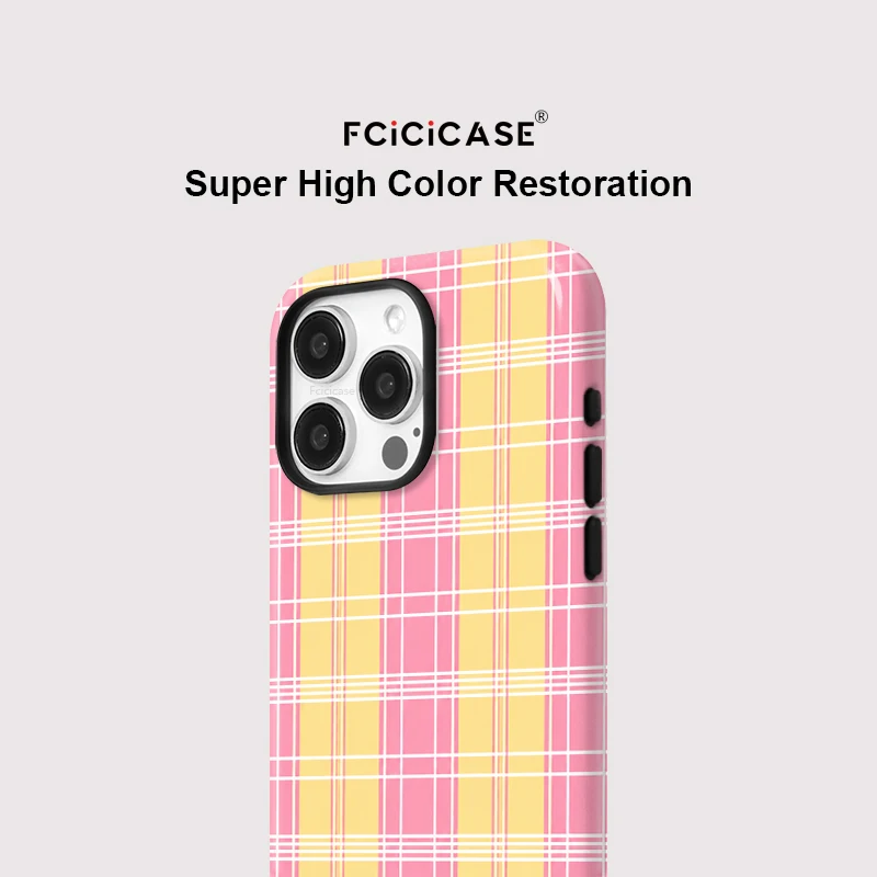 Фото Магнитный чехол Fcicicase 2-в-1 для iPhone 17 Air 16 15 14 13 11 12 Pro Max Plus с акриловым сетчатым узором, совместимый с MagSafe №4