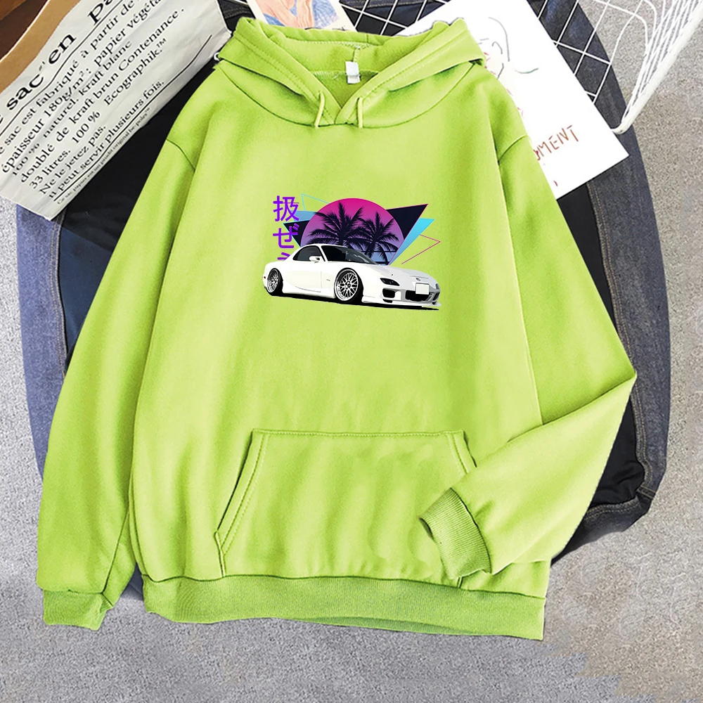 Толстовка мужская с капюшоном и принтом дрифта Повседневный пуловер в стиле