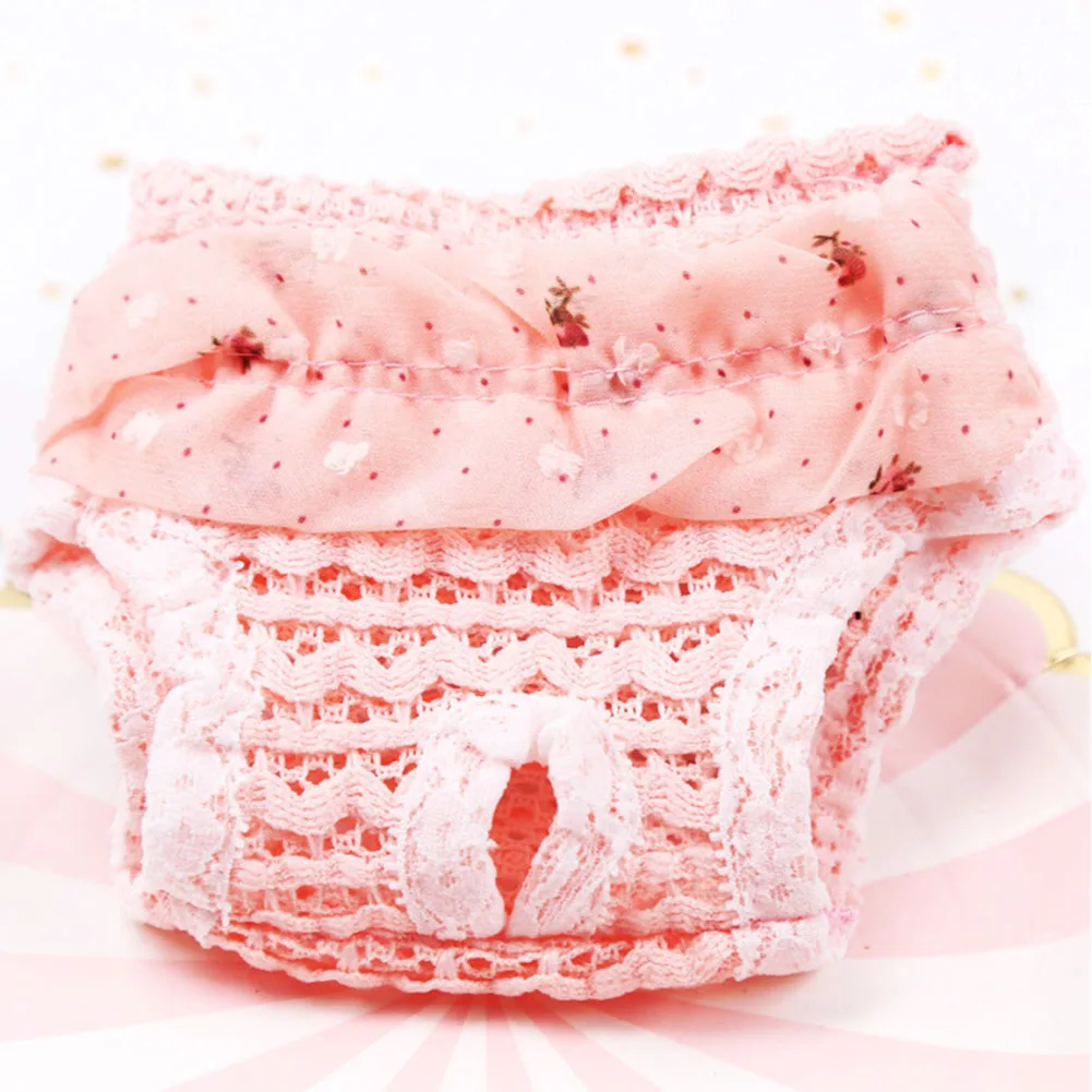 

Breathable Pet Sanitary Pants Underwear Reusable Chiffon Menstrual Female Dog Physiological Diapers Washable Puppy Cat Supplies