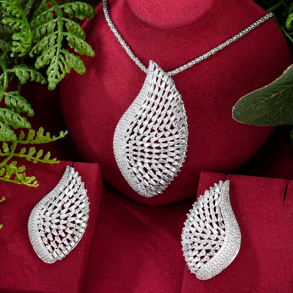 

Большой модный роскошный набор свадебных ювелирных изделий Soramoore 2022