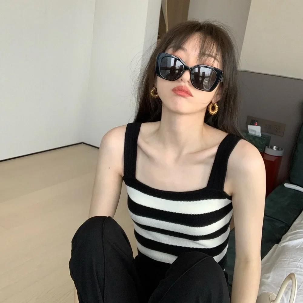 Летняя майка ZHUANQING новинка милый тонкий кроп-топ Повседневная Солнцезащитная