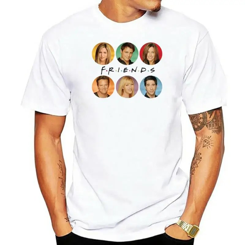 

Friends Tv Series Men'S Black T-Shirt Size S To 3Xl Adults Casual Tee Shirt