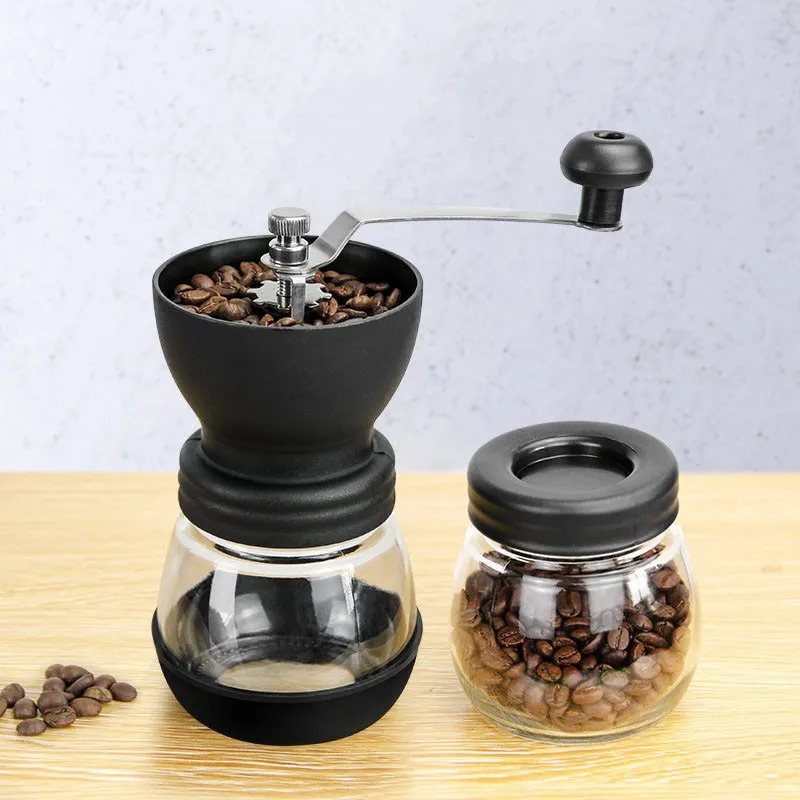 

Whole Body Washable Hand-Operated Coffee Grinder Manual Mill for Spices, Herbs, Grains Bean French Press