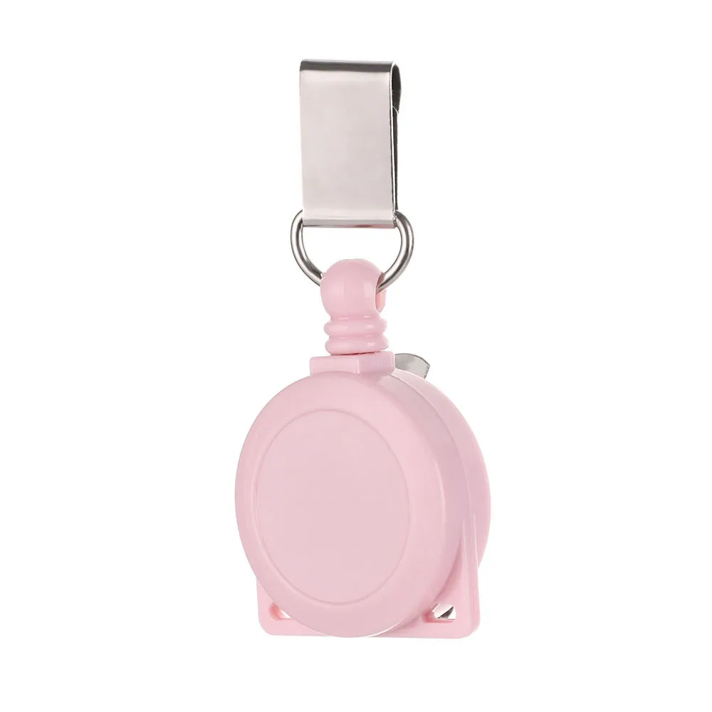 

Брелок-ретрактор для бейджа розовый