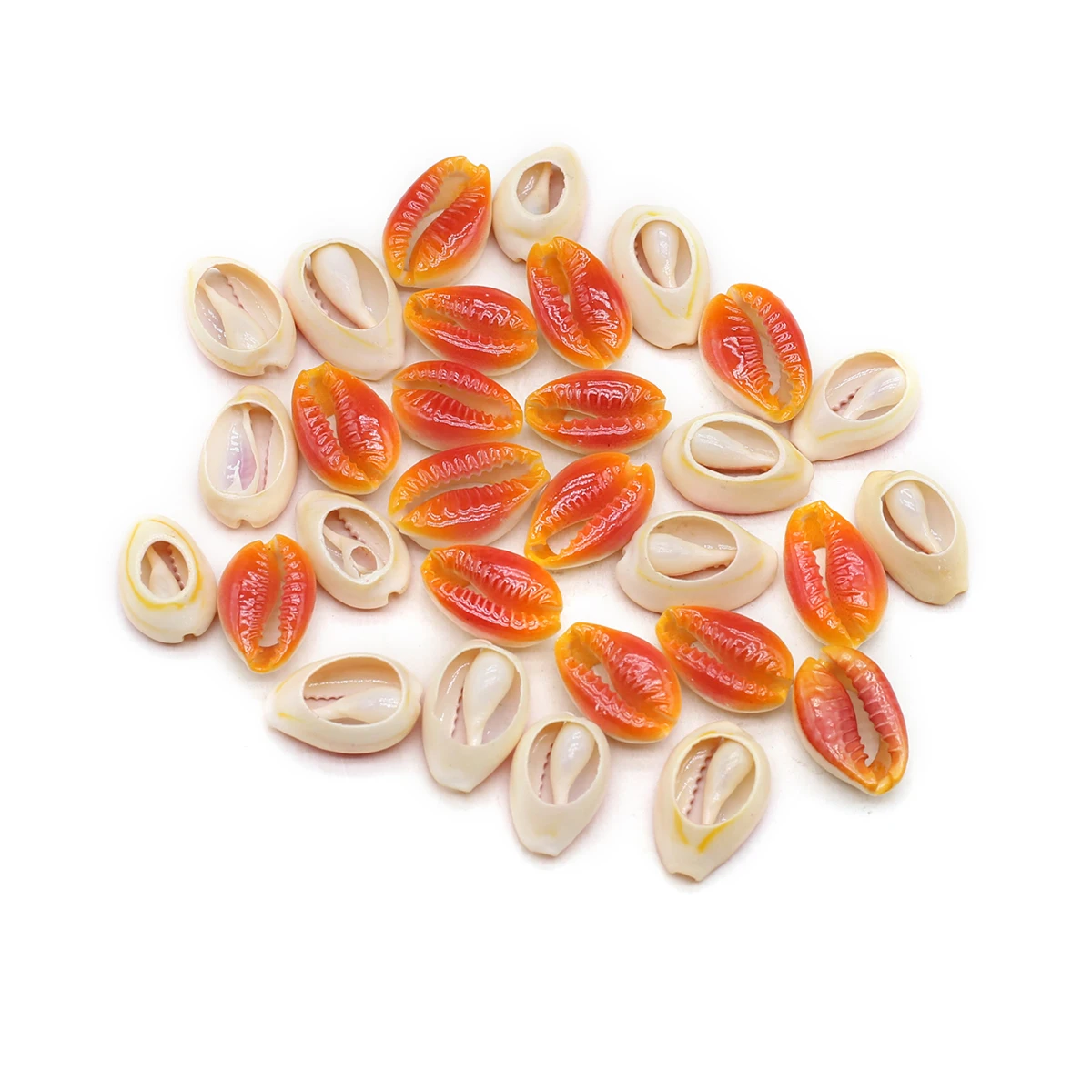 20 шт., режущие природные морские ракушки с цветочным принтом