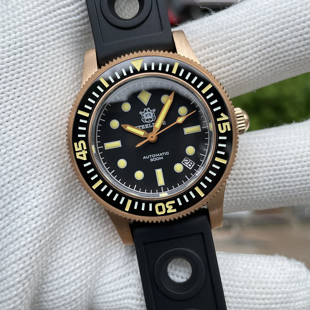 STEELDIVE SD1952S 41mm Mechanical Men Watch NH35A Automatic Movement Watch Ceramic bezel Sapphire Glass Watches Men Clock 30ATM