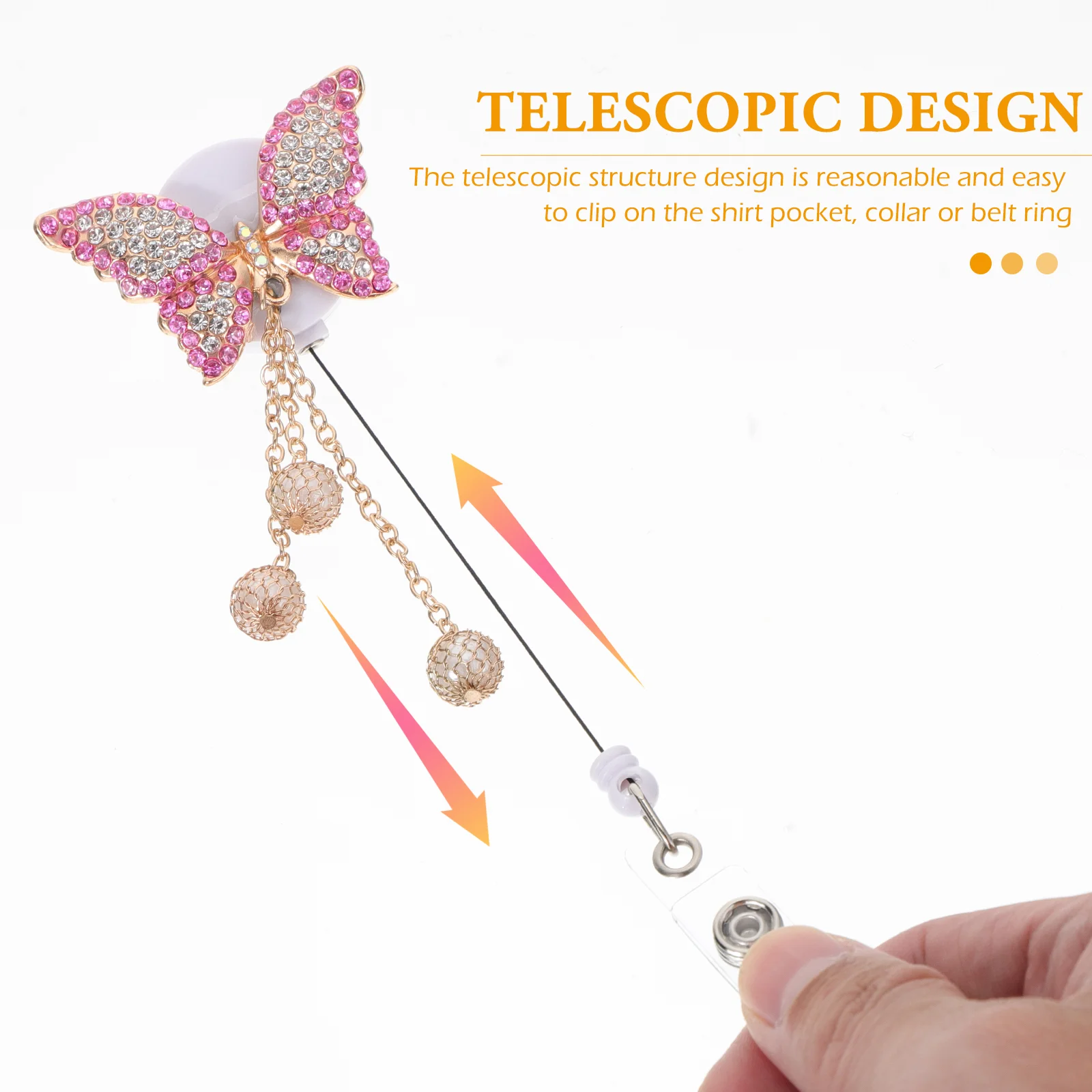 Рисунок 6 - Бейдж-бабочка с кнопкой для легкого вытягивания