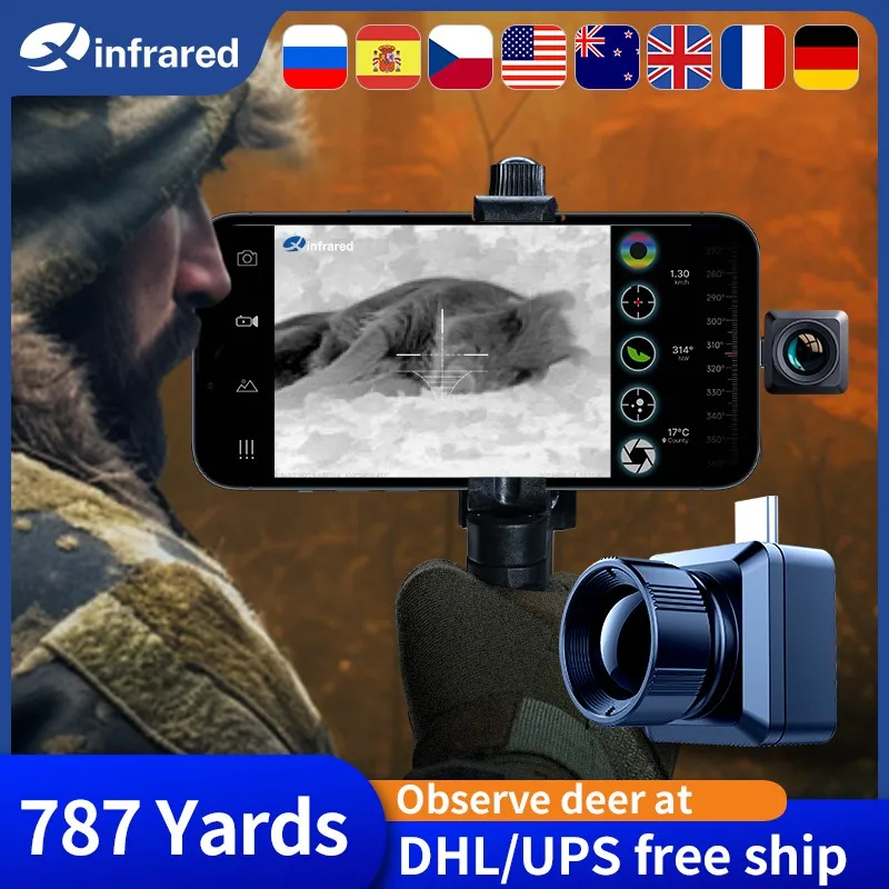 

Thermal Camera Night Vision for Hunting T2 Pro Monocular Telescope Detect Deer Up to 787 Yards