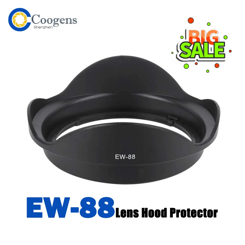 

EW-88 EW88 Bayonet Mount 82mm Flower Lens Hood Protector Black Plastic for Canon EOS EF 16-35mmf/2.8 II USM Camera Accessories