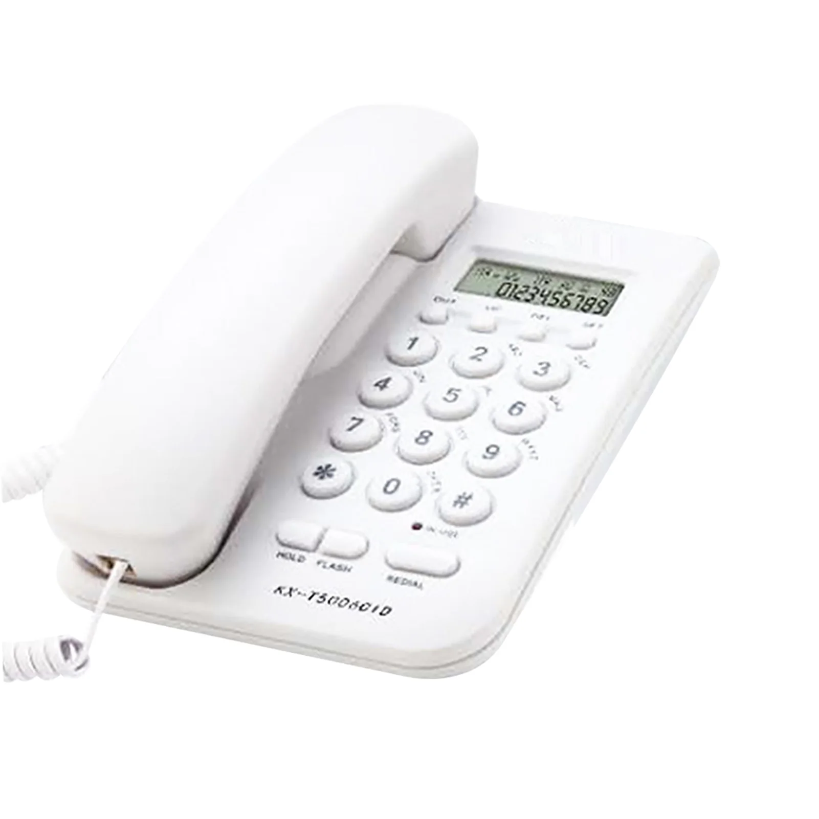 KX-T5006CID Wall Mounted Caller ID Corded Telephone Home Office Hotel Callback LCD Display Business Big Button FSK DTMF Landline