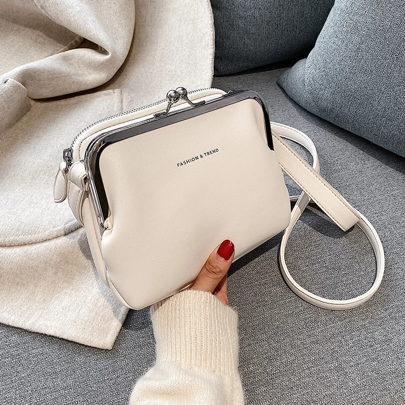 

Coin Purse Fashion PU Leather Women's Crossbody Bag White Summer Women's Bag Shoulder Bag Brand Women's Handbag Travel Bag
