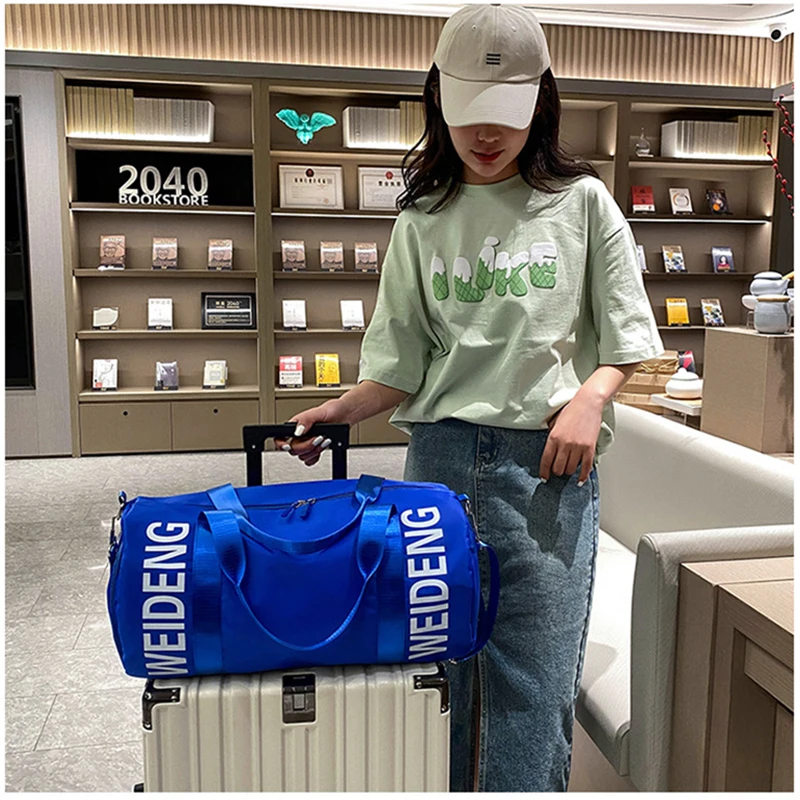 Спортивная сумка для фитнеса тренажерного зала Женская дорожная йоги багажа с