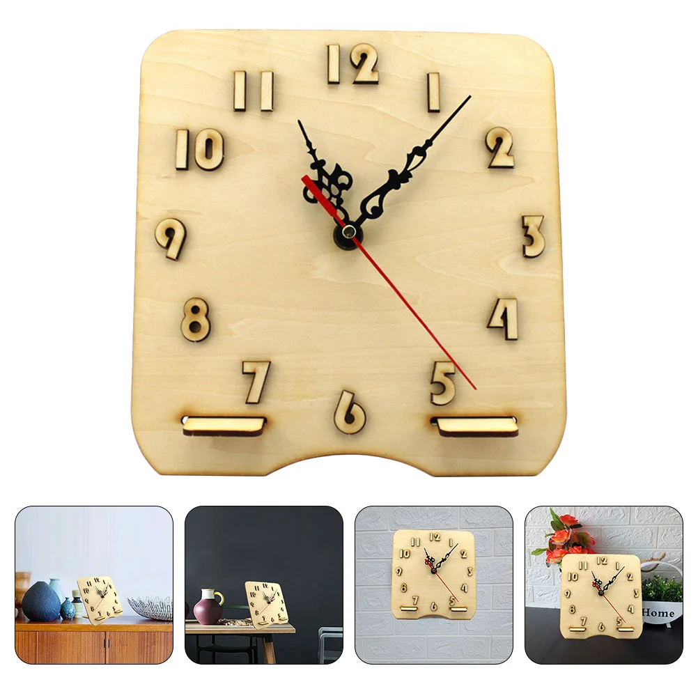 

DIY Wooden Clock Clock Wooden Clock Ornament Kids Clock Model