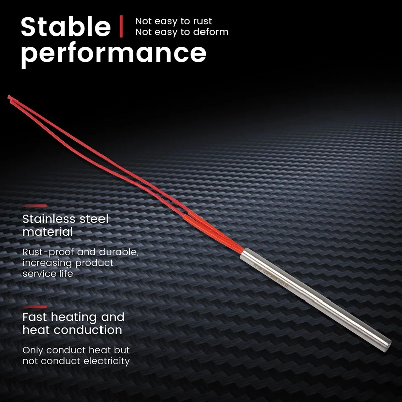 Электрический патронный нагреватель 220 В переменного тока 500 Вт 10x120 мм