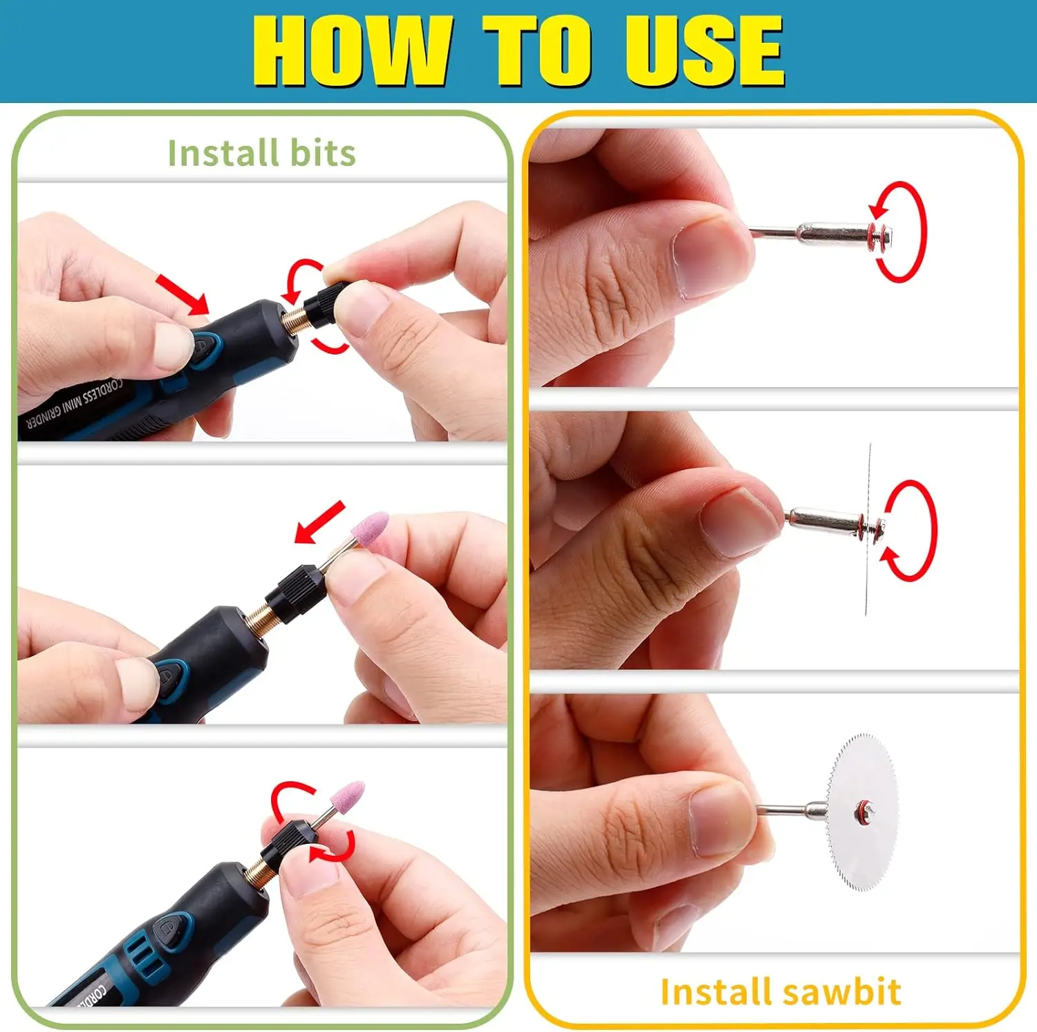 Мини-электрический шлифовальный инструмент Многофункциональное ручное