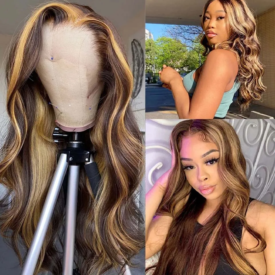 Парик со светлыми натуральными волосами на сетке спереди P4/27 |