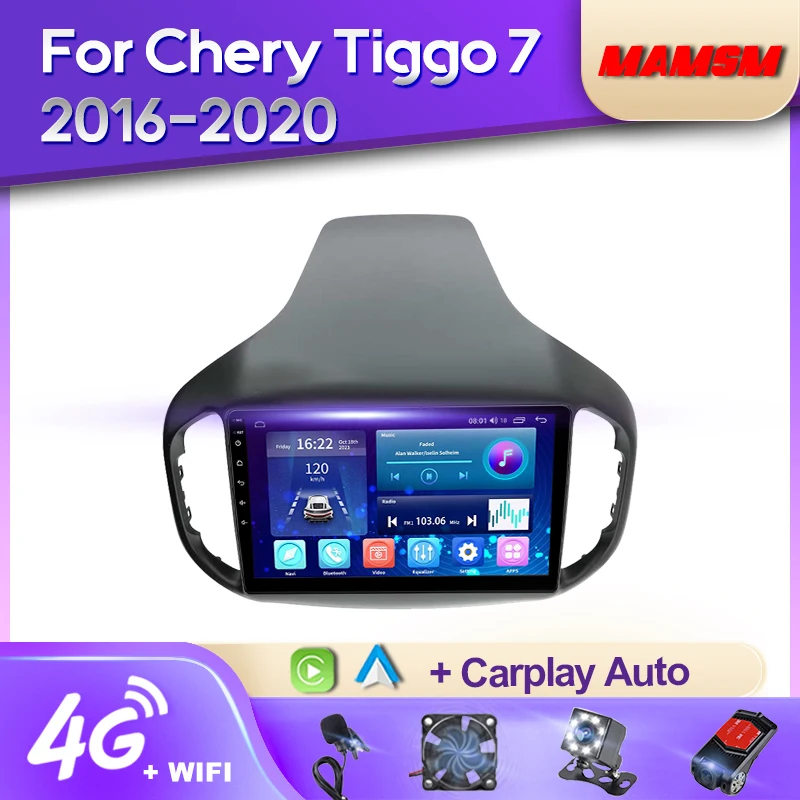 

Автомобильный радиоприемник MAMSM Android 12 для Chery Tiggo 7 2016-2020 видео мультимедийный Bluetooth плеер навигация GPS 4G Авторадио Carplay