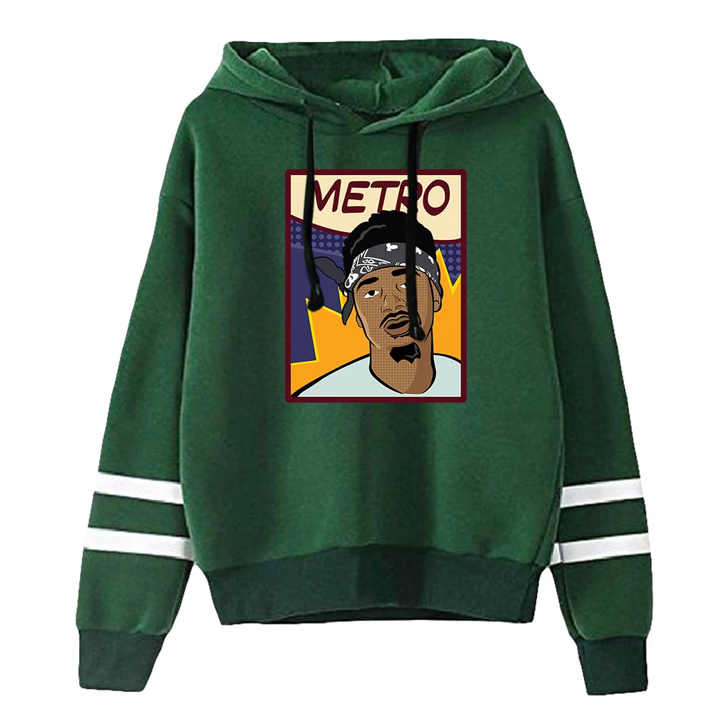 Толстовка с капюшоном Metro Boomin унисекс без карманов толстовки рукавами