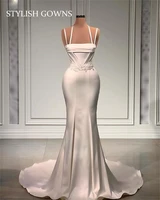 elegant halter wedding dress beaded crystal bridal gown mermaid evening dresses vestido invitada boda