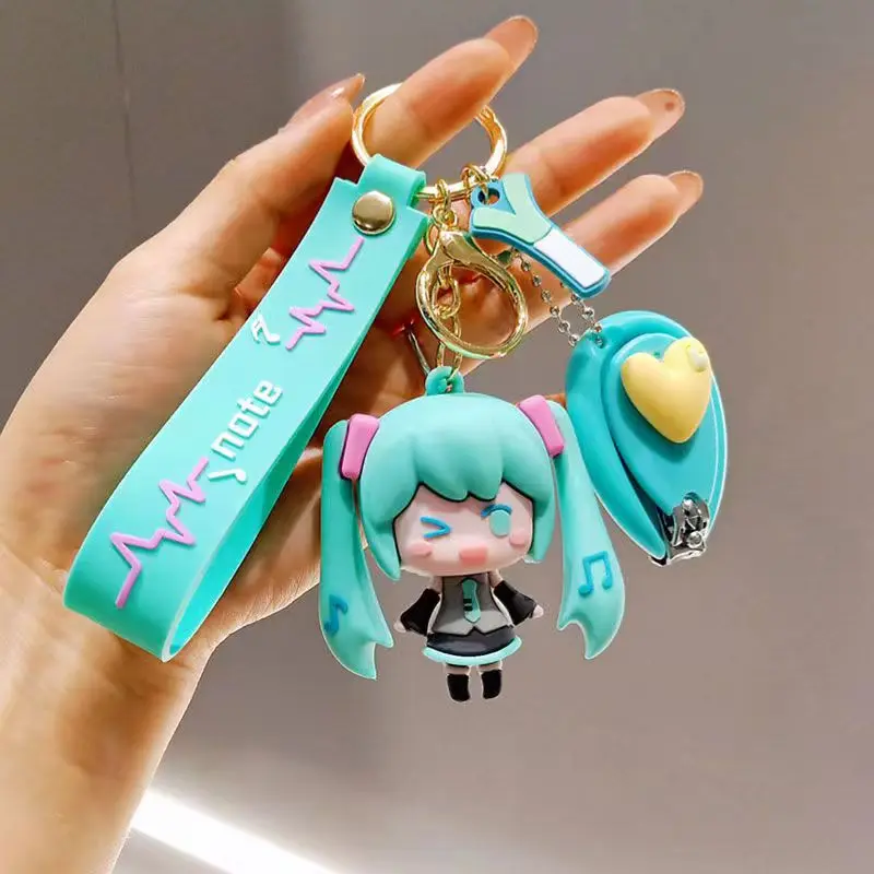 

Chuyin Future Keychain Girl Cute Creative Animation Doll Couple Schoolbag Pendant Car Keychain Pendant Doll