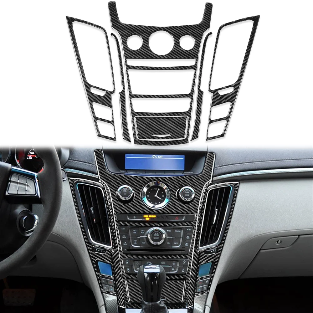 6 шт. декоративные наклейки из углеродного волокна для CTS 2008-2013