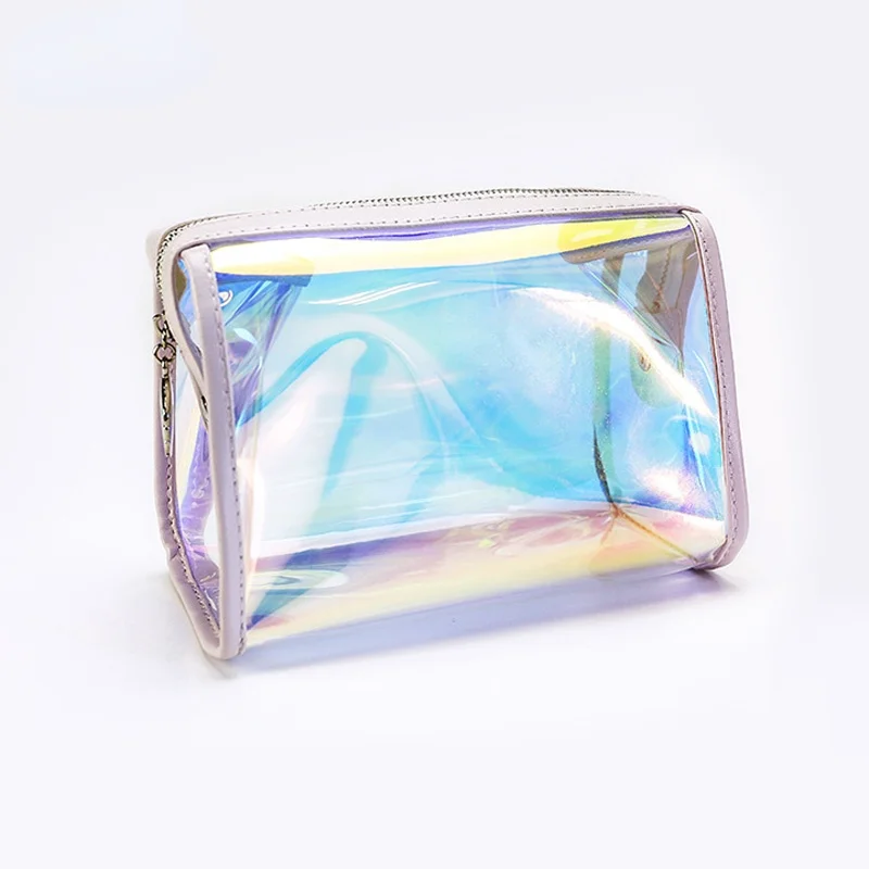 

Laser Transparent Cosmetic Bag Large Capacity Men Women Travel Waterproof Clear Makeup Bag Portable Beauty Wash Toiletry Bag