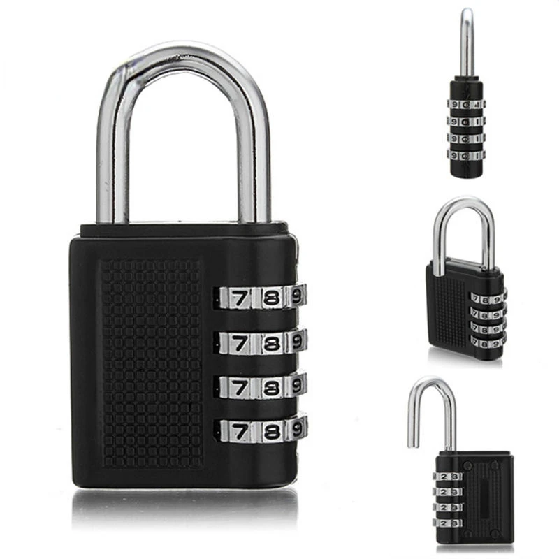 

Digit Number Wordlock Word Combination Security Padlock Hardened Steel Plastic Shell High Quality Luggage Travel Code Lock