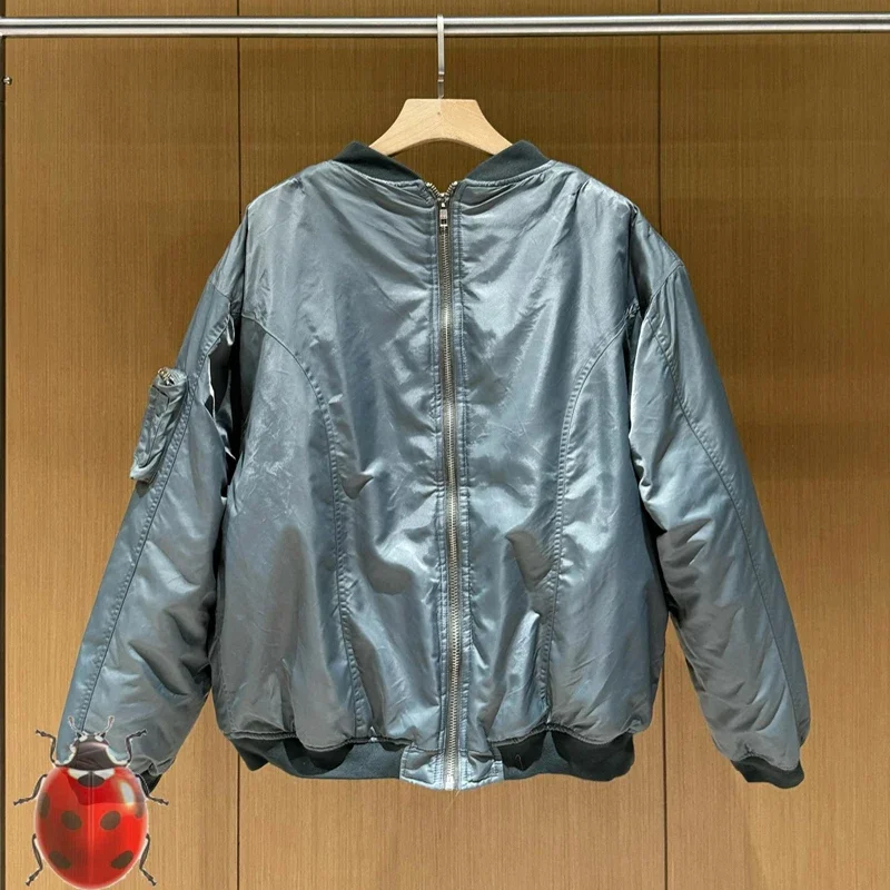 Утепленная хлопковая куртка-пилот с двойной молнией Grailz для мужчин и женщин