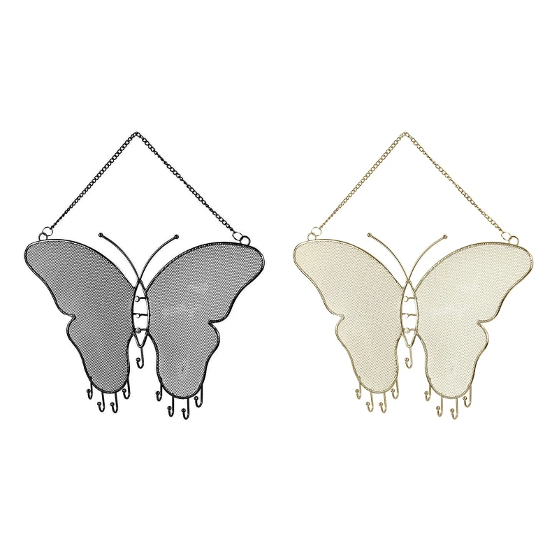 

Wall Mounted Jewelry Holder Display for Earrings Necklaces Butterfly Earring