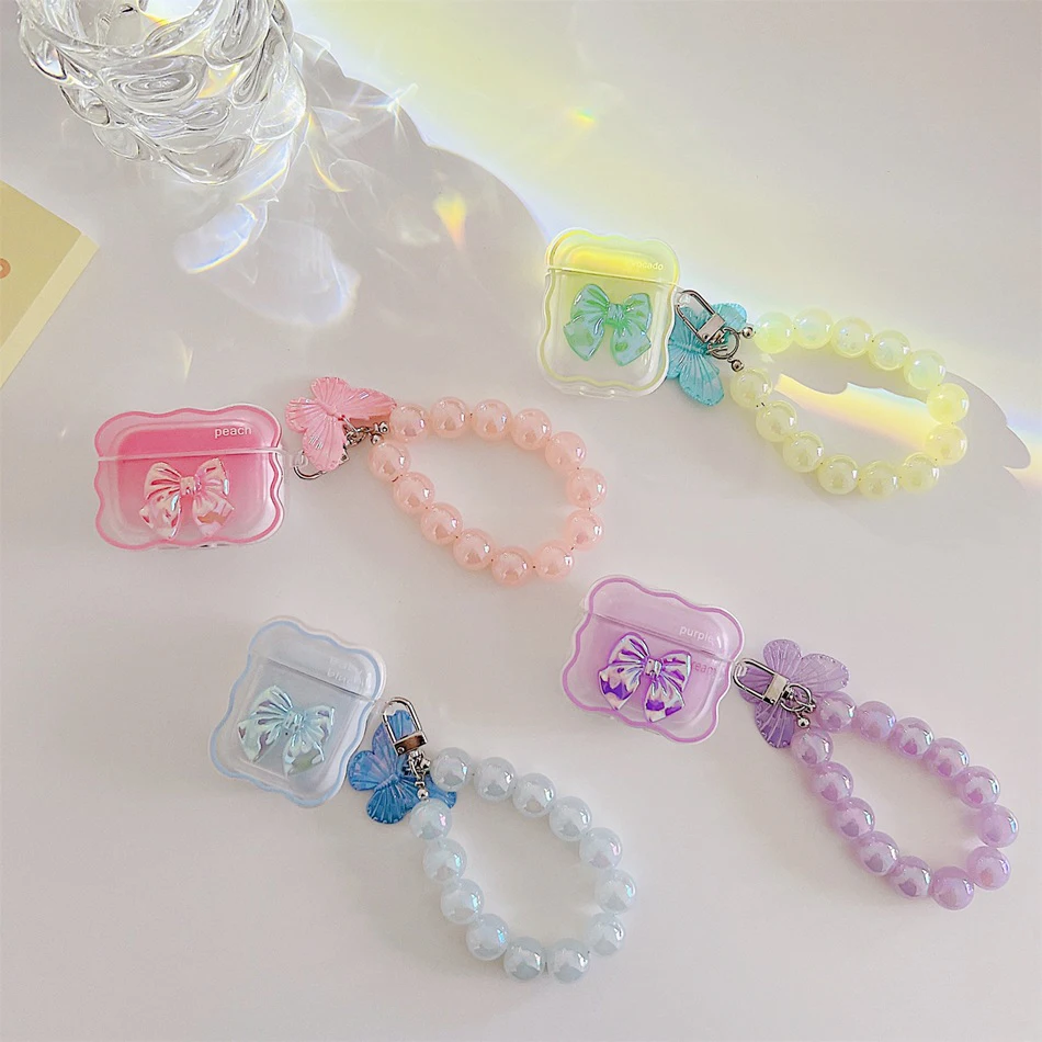 

Модный чехол-бабочка для apple AirPods Pro, чехол для airpod 2, высококачественный чехол для наушников airpods 3, чехол, мягкий чехол с брелоком