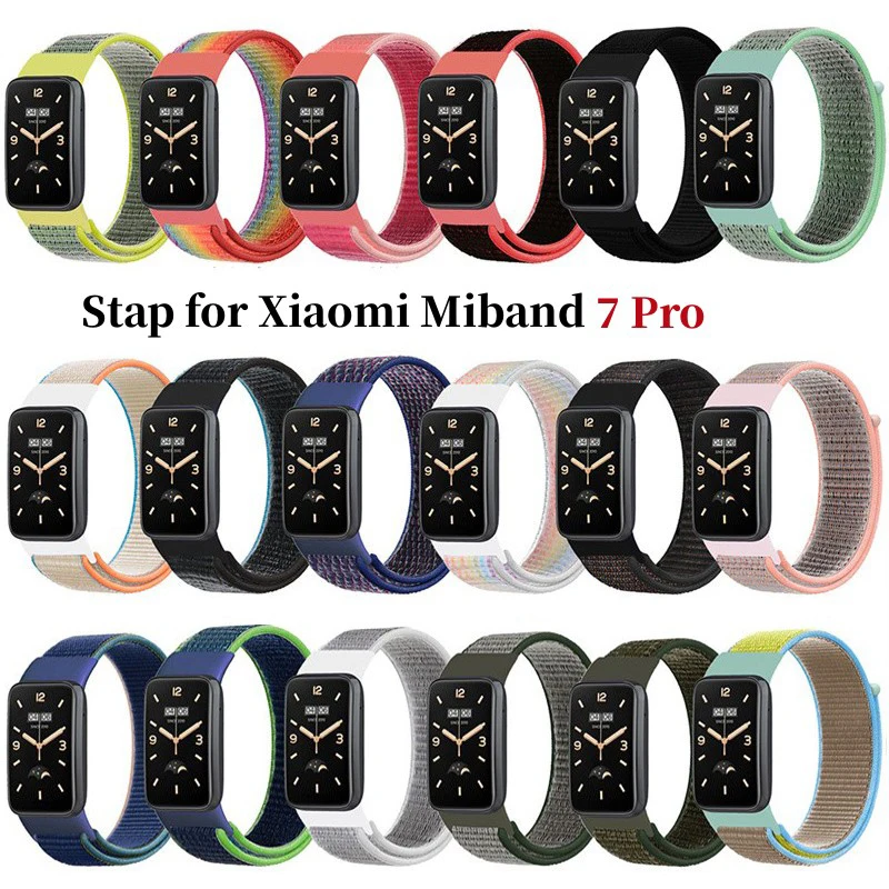 For Xiaomi Mi Band 7 Pro Strap Nylon Breathable Wristband Sports Smart Watch Accessories Bracelet for MiBand 7Pro Correa