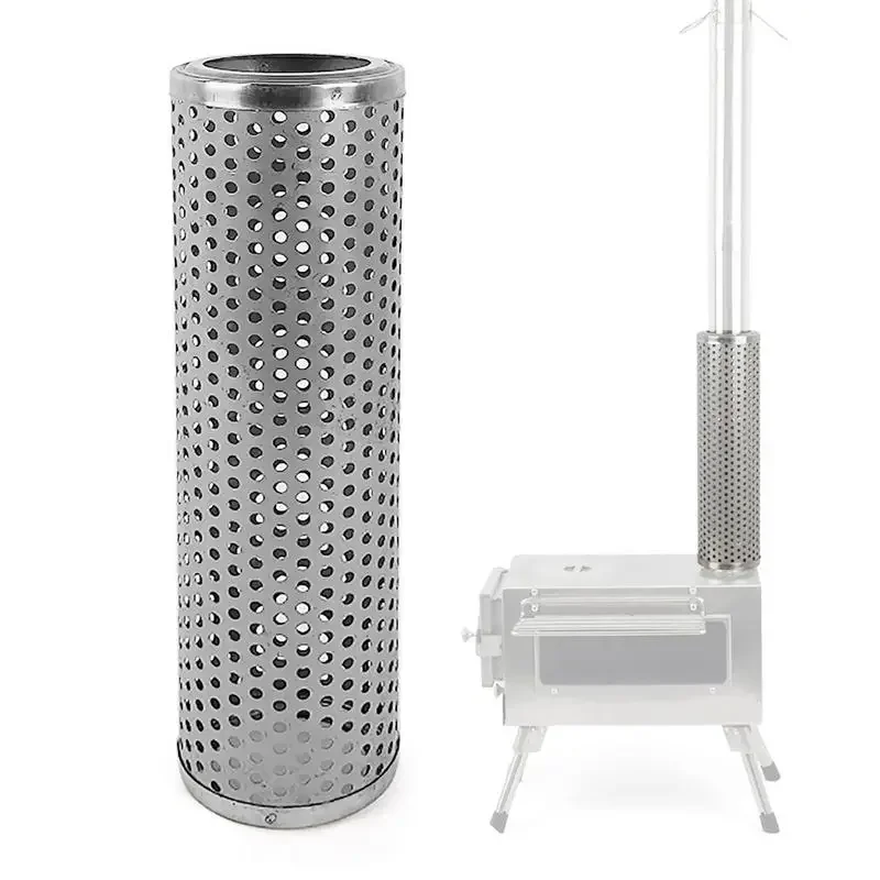 

Camping Heating Stove Chimney Parts Outdoor Tent Firewood Stove Chimney Ultra Light SmokePipe Chimney Anti Scalding Cover