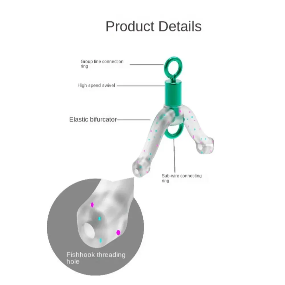 20 шт. горячая плоская леска космическая раздвоение восемь типов контактор Space Bean