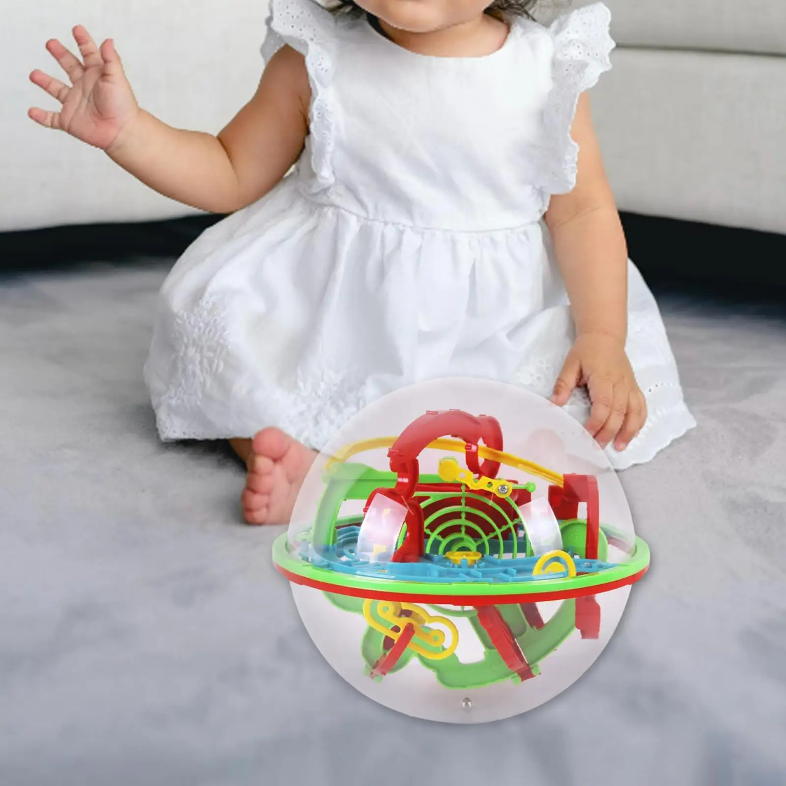 

3D Labyrinth Ball Game Balance Maze 100 Obstacles Accessory Education Toy