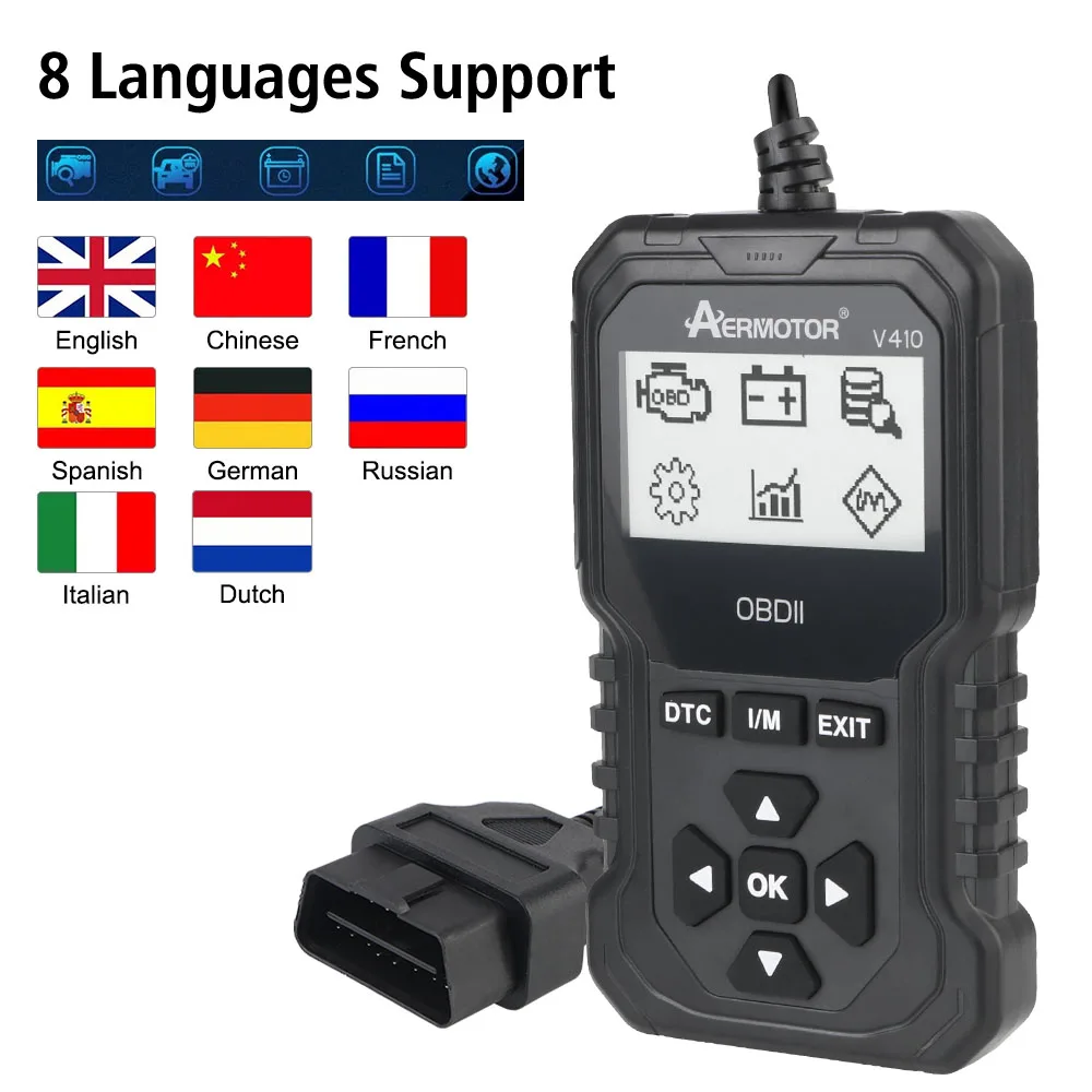 Считыватель кодов OBD2 Автомобильные диагностические инструменты код