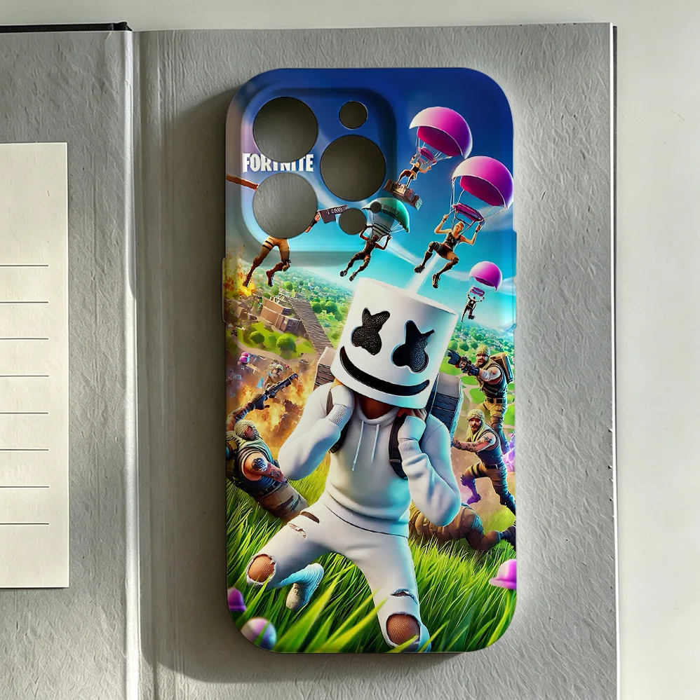 Фото Глянцевый жесткий чехол из поликарбоната Game Hot F-Fortnites для iPhone 17e 17 16e 16 15 14 13 12 11 Air Pro Max XS XR XSMax 6 7 8 Plus №2