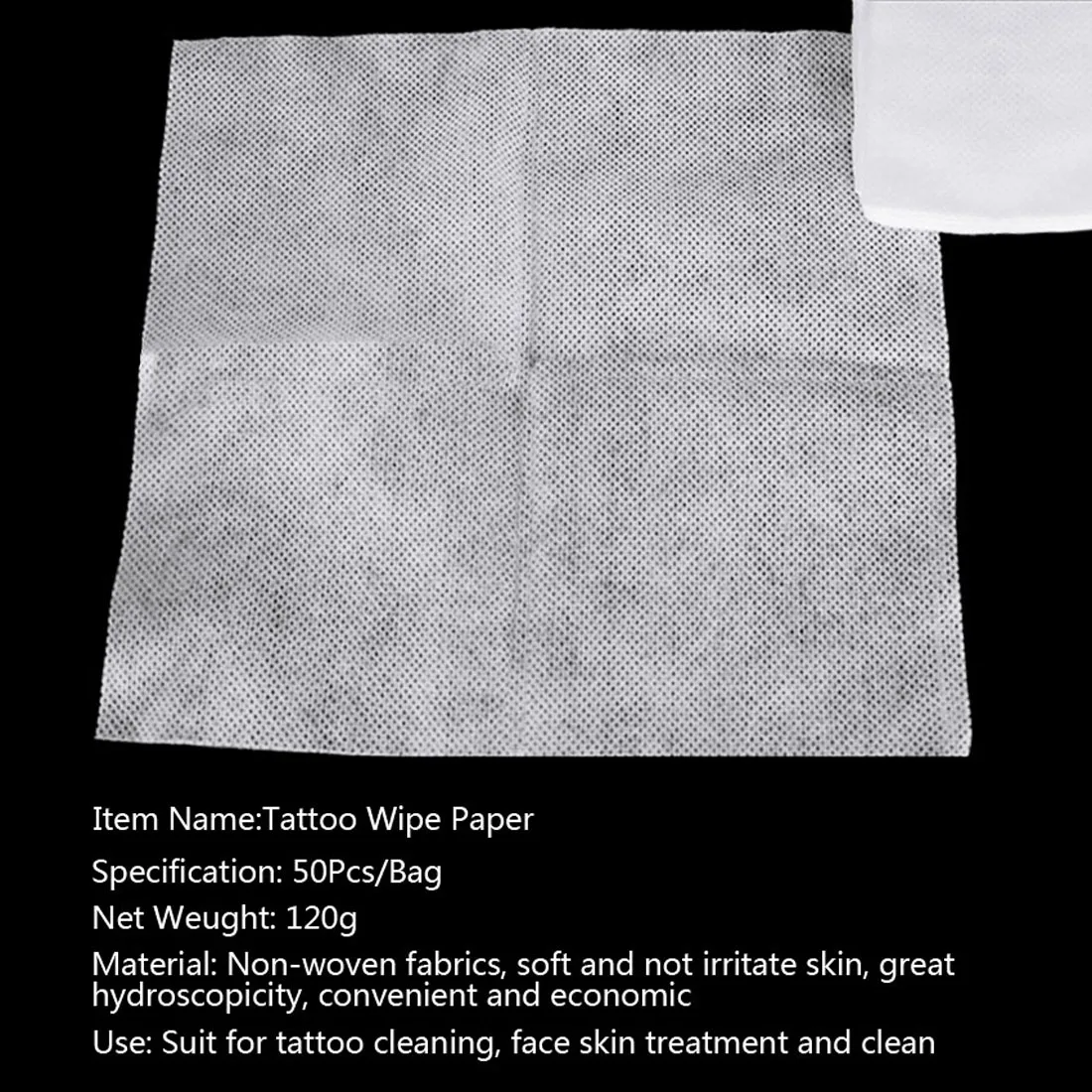 Одноразовые Салфетки Для Татуировок Бумажная Белая Нетканая Ткань 24x15 См