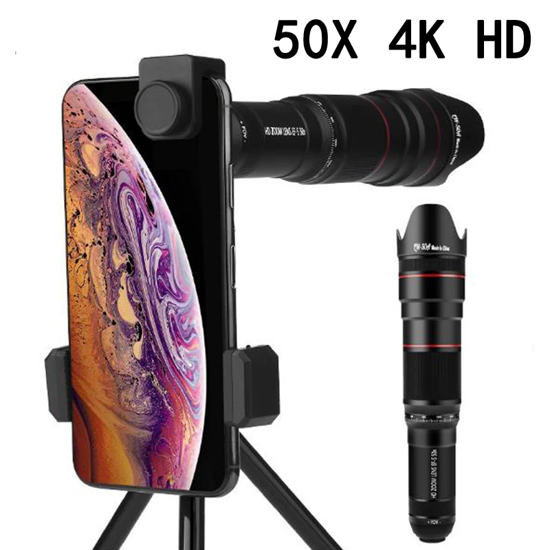 Объектив 50X / 36X HD для мобильного телефона телеобъективы зум-объектив телескопы