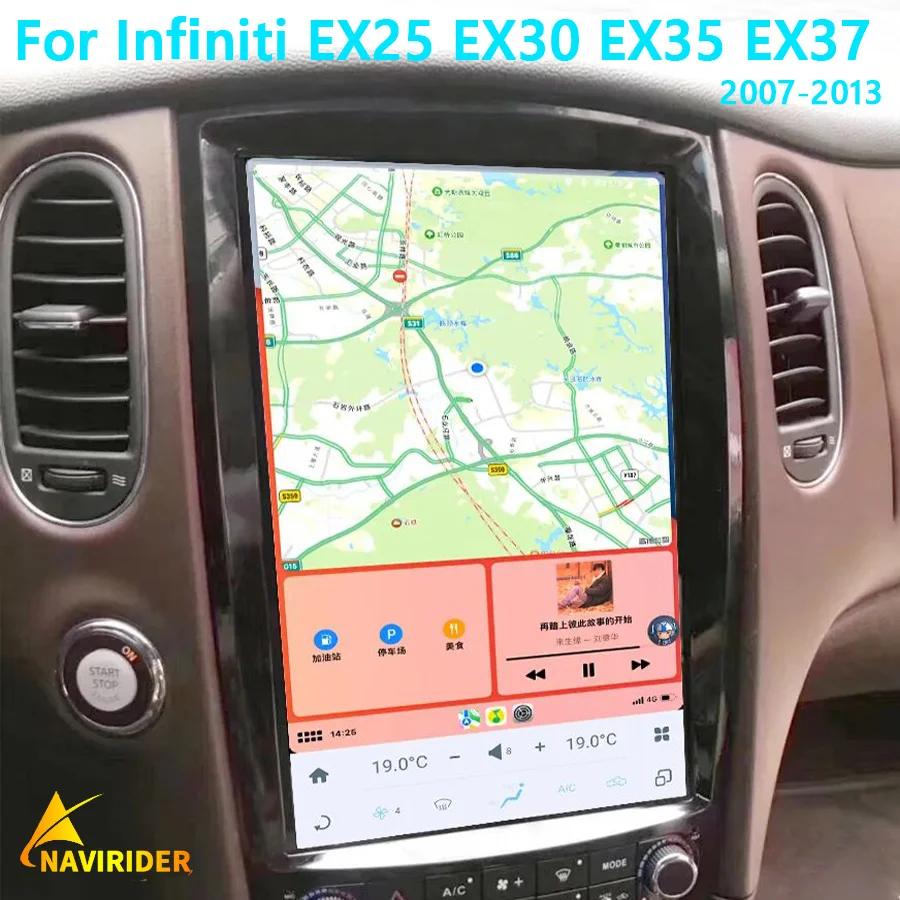 

12.1inch Tesla Screen Car Radio For Infiniti EX25 EX30 EX35 EX37 2007-2013 GPS Carplay Android 11 Car Multimedia Video Player
